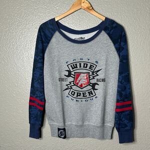 Universal fast and furious women’s sweatshirt racing new with tag S